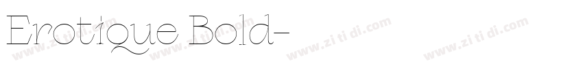 Erotique Bold字体转换